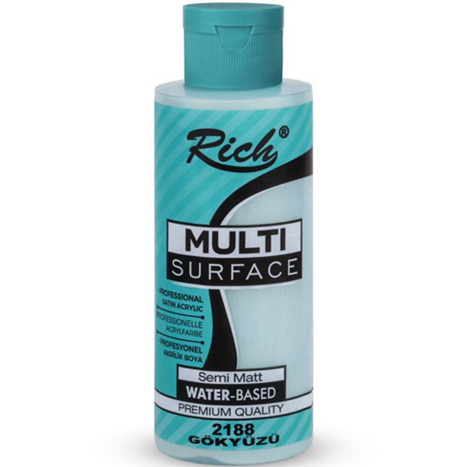 Rich Akrilik Boya Multi Surface 120 CC Gökyüzü 2188