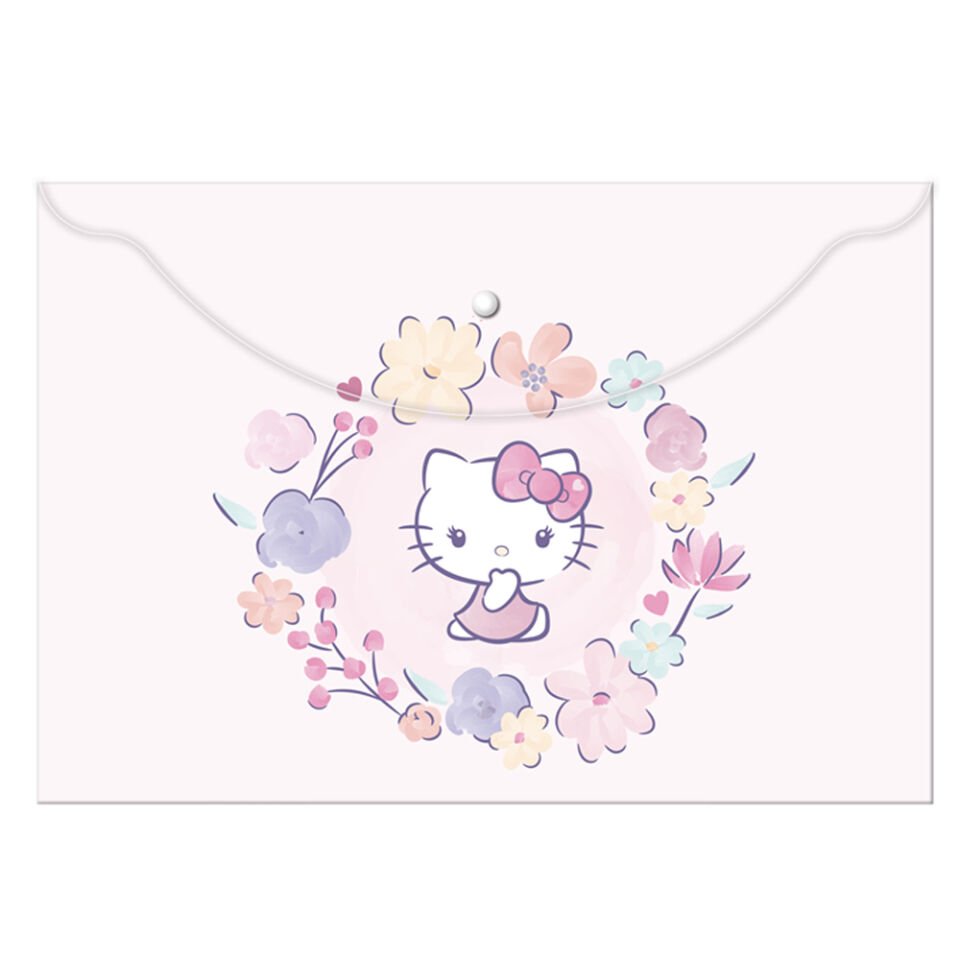 Hello Kitty Çıtçıtlı Dosya Plastik A4 120770-08