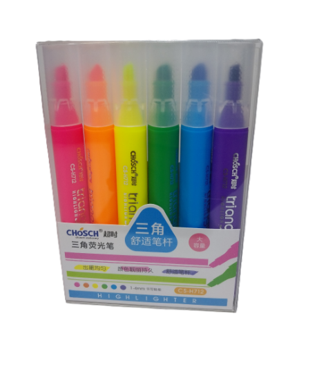 Bafix Fosforlu Kalem Kalem Tipi Chosch 6 Renk Blister CS-H712