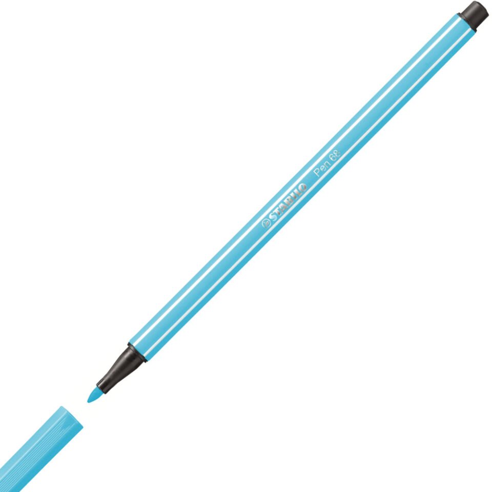 Stabilo Keçe Uçlu Boya Kalemi 1 MM Fosforlu Mavi 68/031