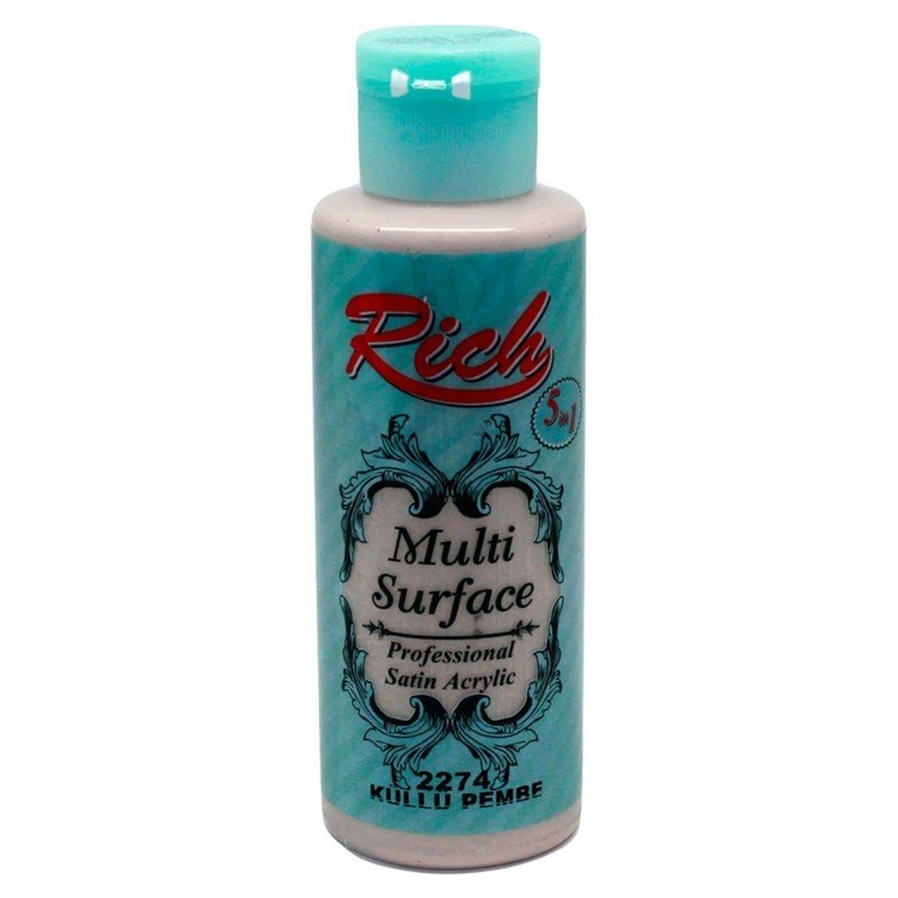 Rich Akrilik Boya Multi Surface 120 CC Küllü Pembe 2274