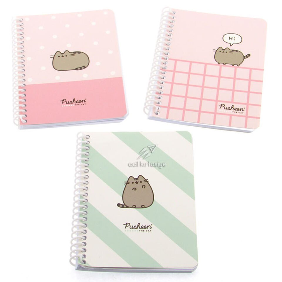 Keskin Color Bloknot Spiralli Pusheen A6 80 Yp.Çizgili 140400-10