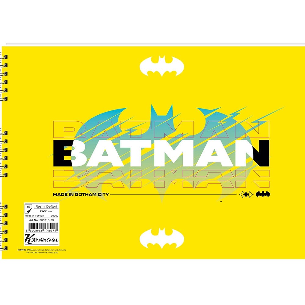 Batman Resim Defteri Spiralli 25x35 15 YP 300215-09