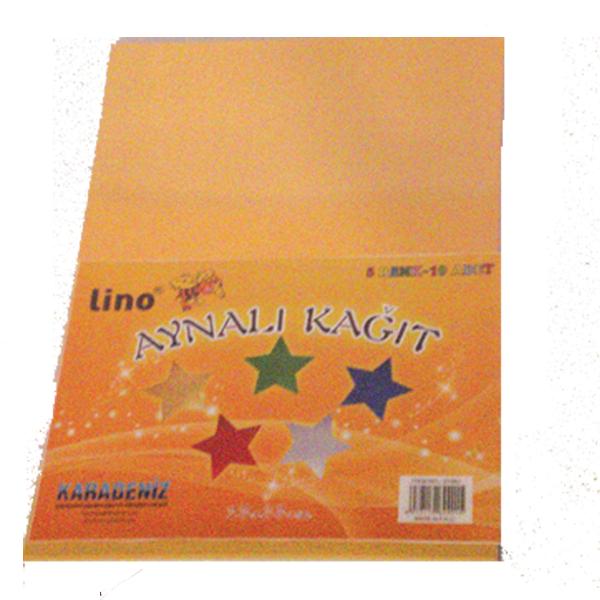 Lino Aynalı Kağıt 10 LU 23x33 CM 5 Renk 2708J