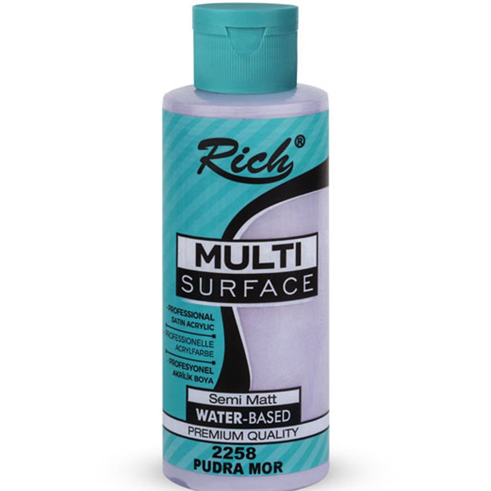 Rich Akrilik Boya Multi Surface 120 CC Pudra Mor 2258