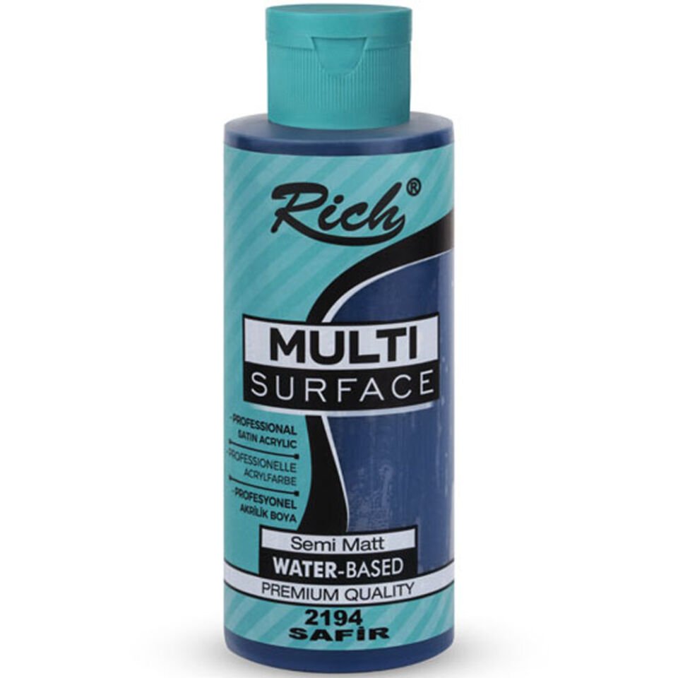 Rich Akrilik Boya Multi Surface 120 CC Safir 2194