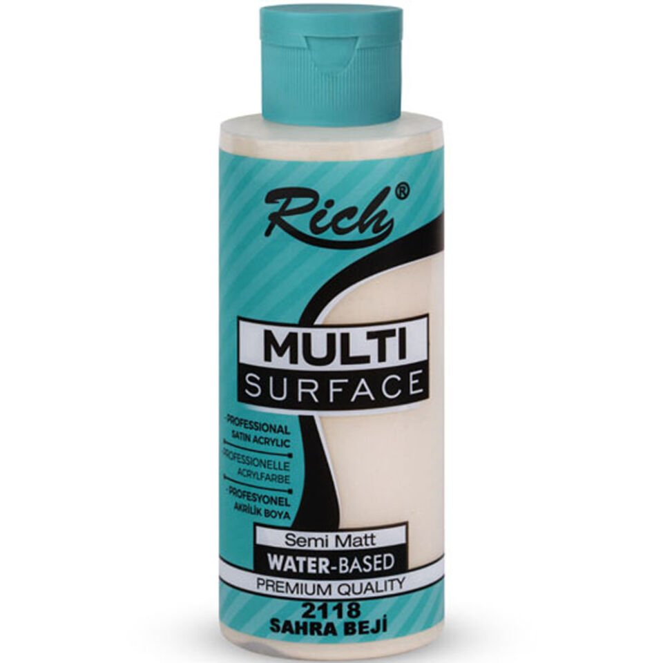 Rich Akrilik Boya Multi Surface 120 CC Sahra Beji 120-2118
