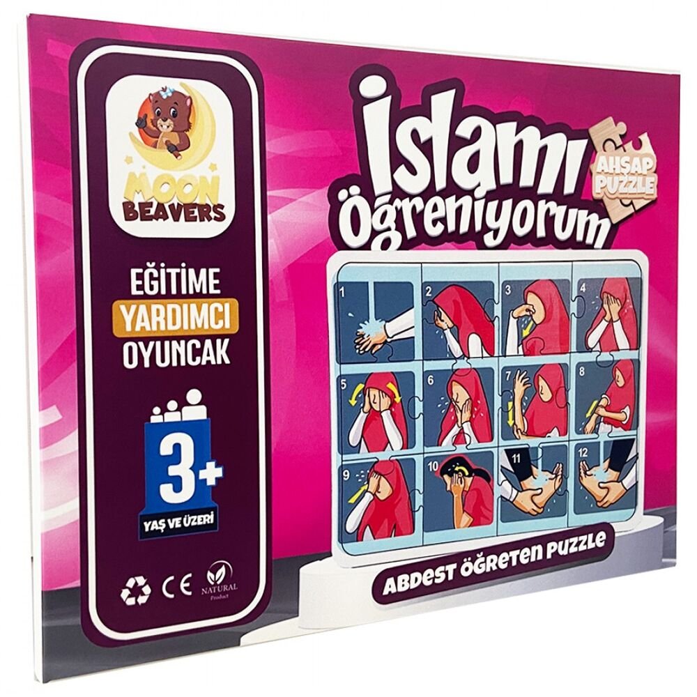 Moon Beavers İslamı Öğreniyorum Puzzle Serisi - 1 Erkek Namaz
