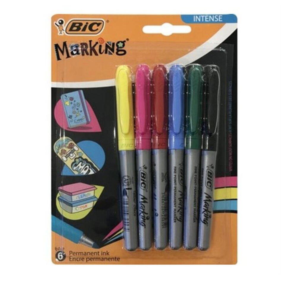 Bic Marking Color Permanent Marker 6 Renk Blister