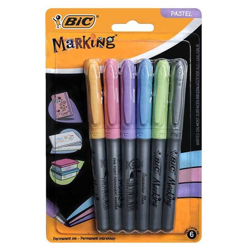 Bic Fosforlu Kalem 6 Li Blister Pastel 961443