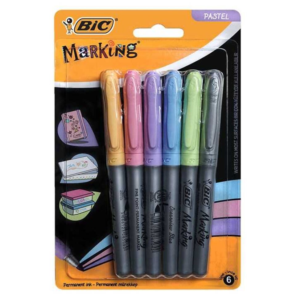 Bic Fosforlu Kalem 6 Li Blister Pastel 961443