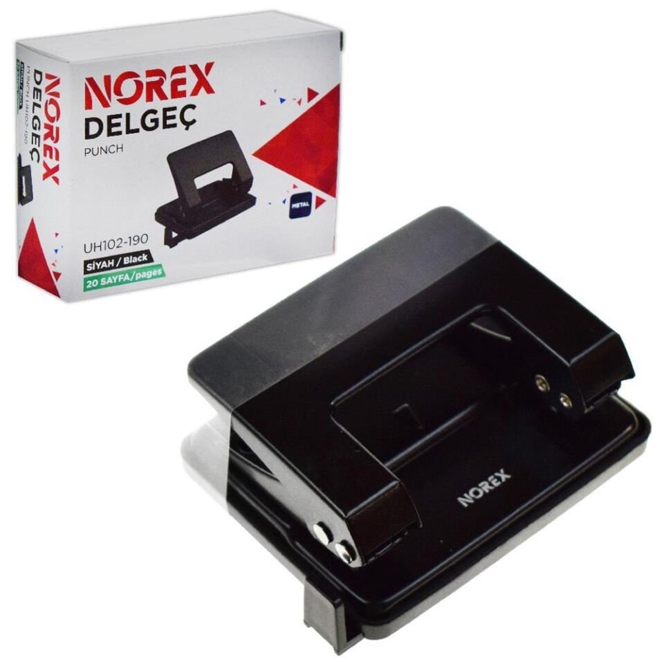 Norex Perfaratör ( Delgeç ) Metal 20 Syf Siyah UH102-190