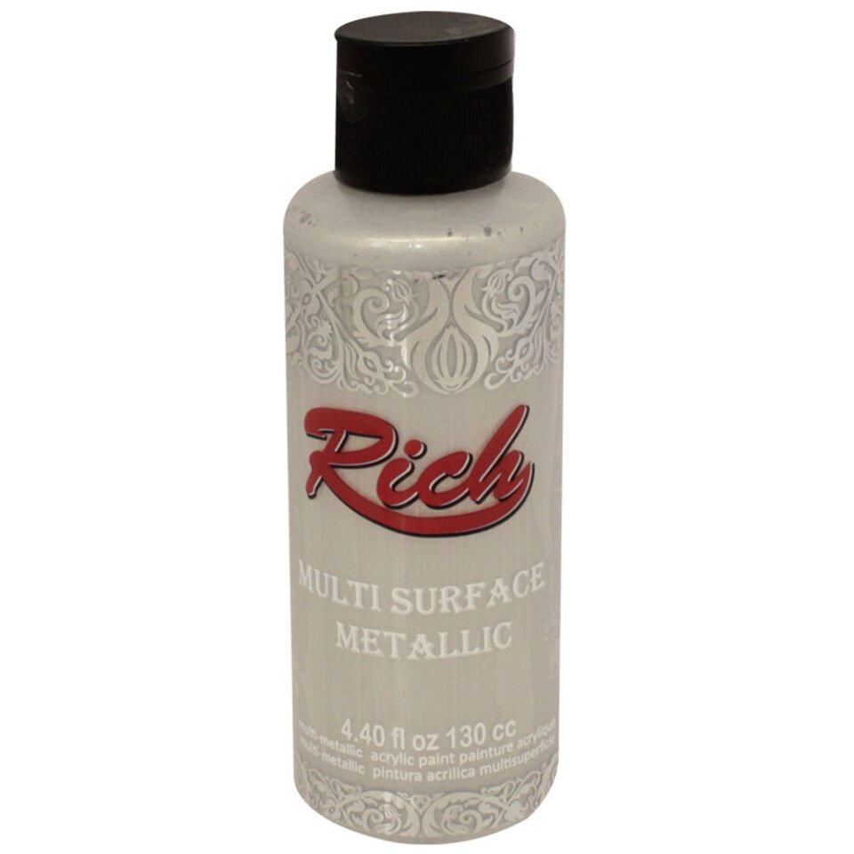Rich Akrilik Boya Multi Metalik 120 CC Gümüş 6502