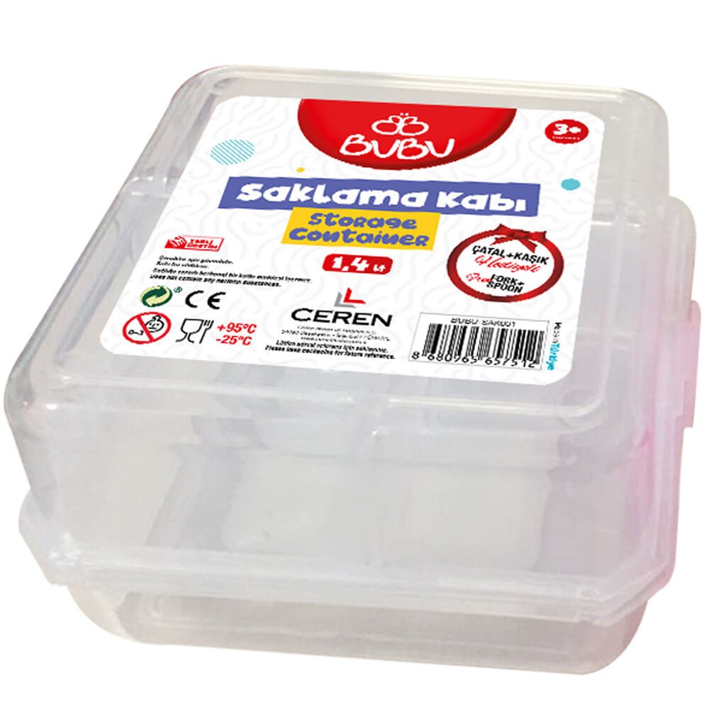 Bu-Bu Saklama Kabı Seti (Çatal+Kaşık) BUBU-SAK001