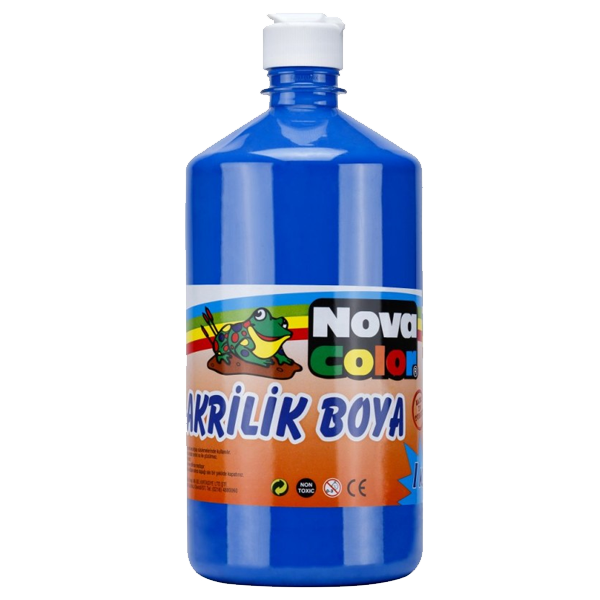 Nova Color Akrilik Boya 1 KG Mavi NC-223