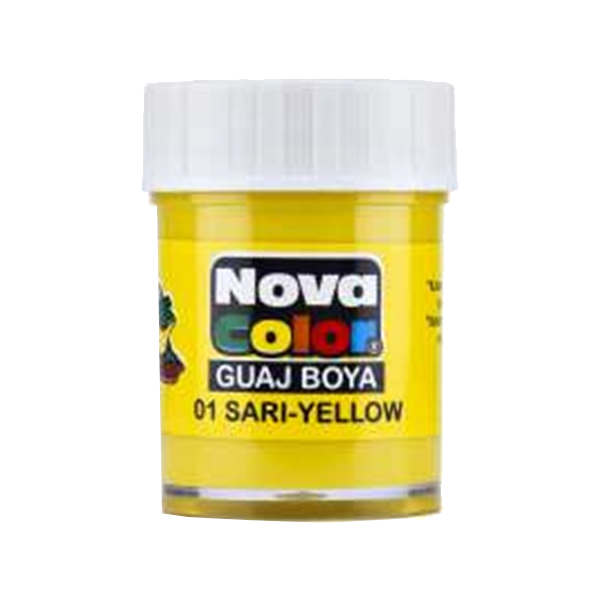 Nova Color Guaj Boya Şişe 12 Lİ Sarı NC-103