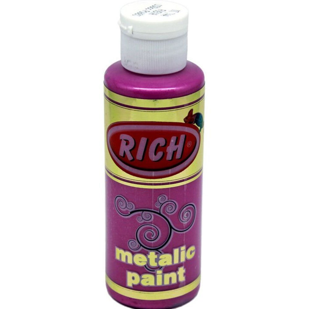 Rich Akrilik Boya Metalik 120 CC Fuşya 0744