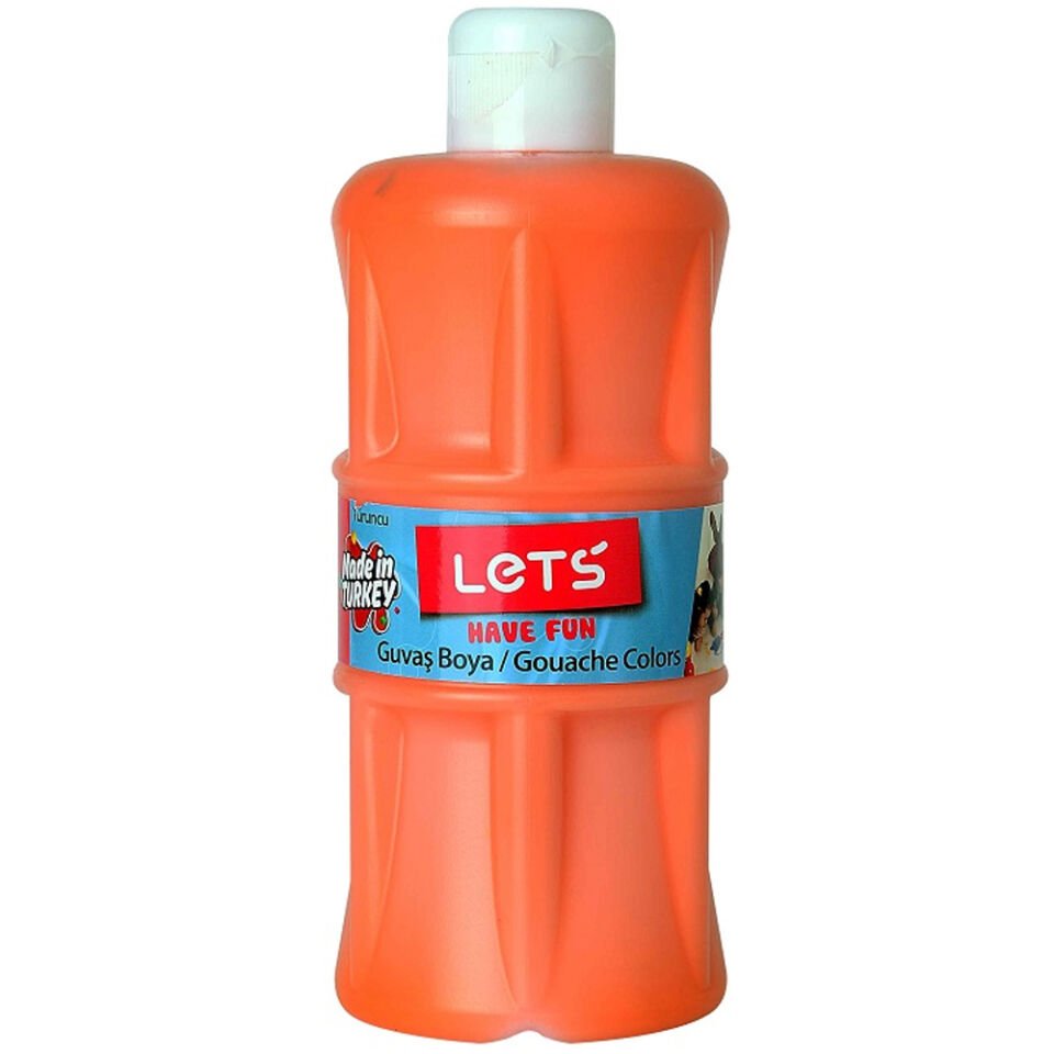 Lets Guaj Boya 500 ML Plastik Turuncu L-5102