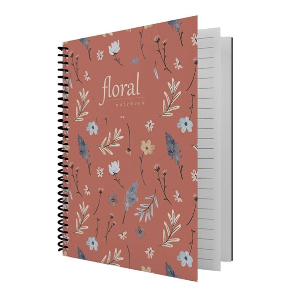 Dilman Floral Serisi Defter 16x22 80 YP Çizgili 6406