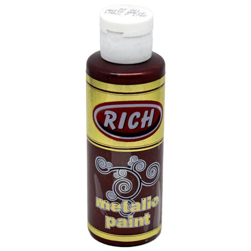 Rich Akrilik Boya Metalik 120 CC Antik Bakır 0861