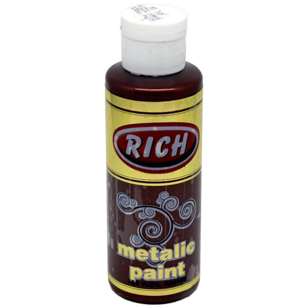Rich Akrilik Boya Metalik 120 CC Kızıl Kahve 0765