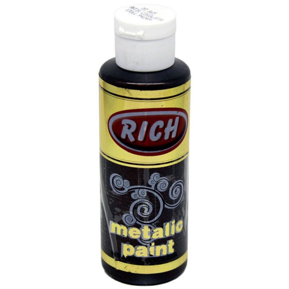 Rich Akrilik Boya Metalik 120 CC Antik Çikolata 0865