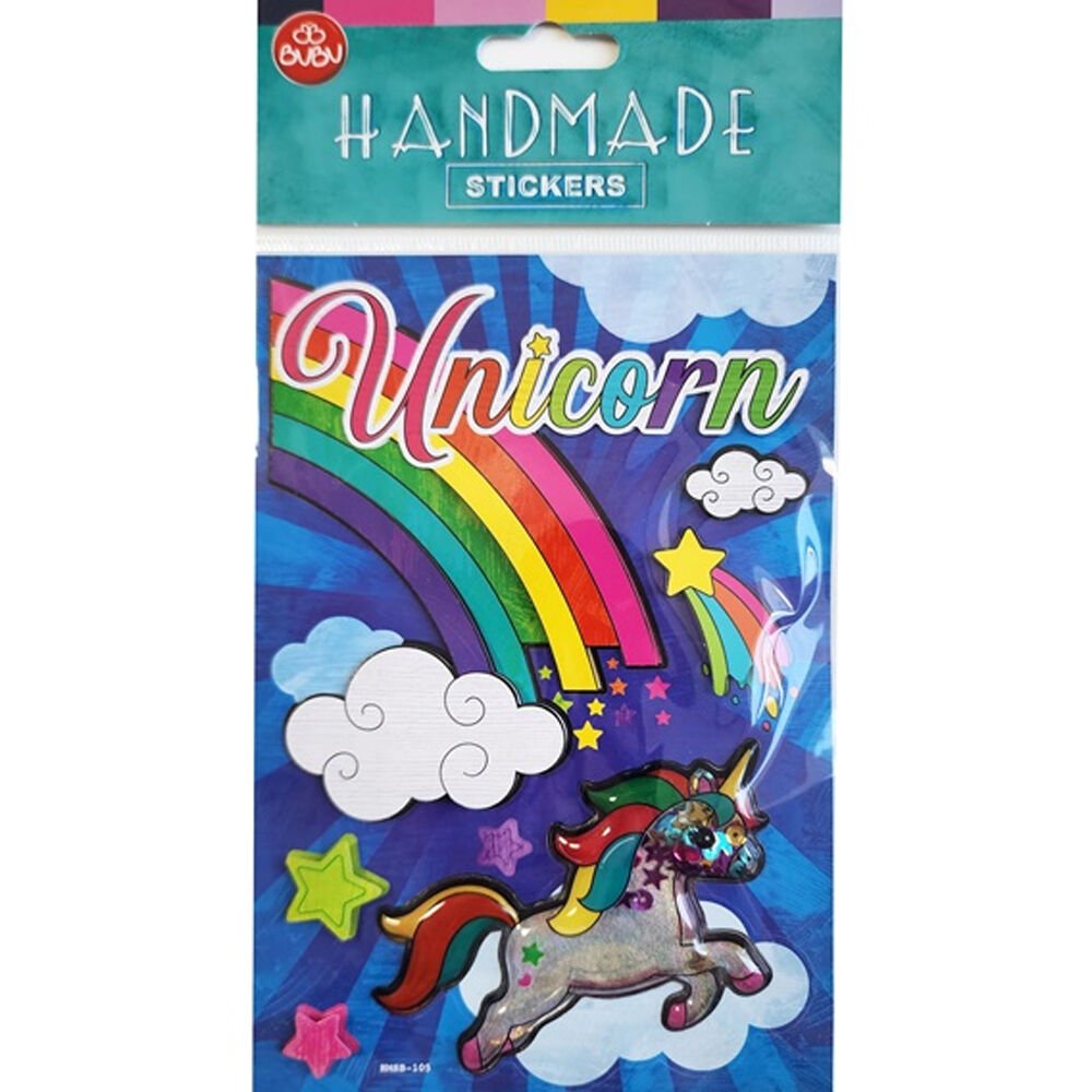 Bu-Bu Handmade Stıckers Unıcorn 12,5x23,5 BUBU-HMSB-105