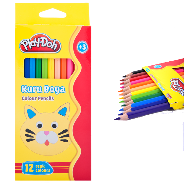 Play-Doh Kuru Boya Tam Boy 12 Renk PLAY-KU001