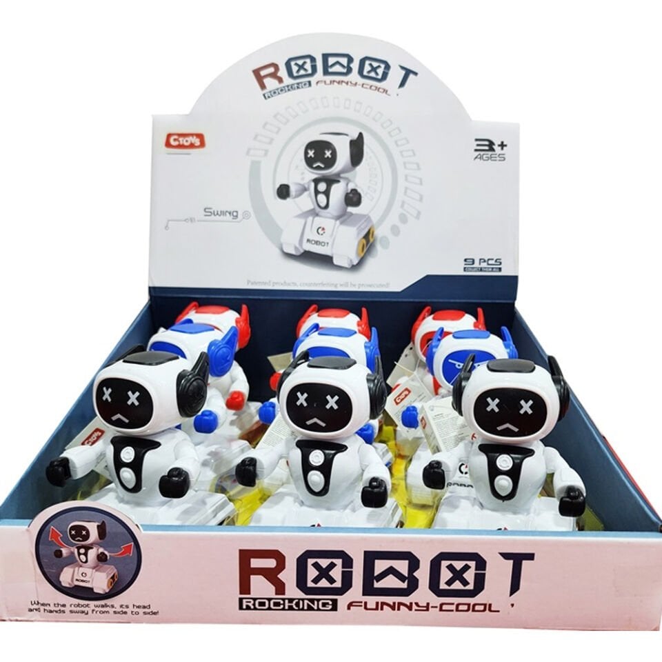 Ctoy Oyuncak Sürtmeli Mini Stantlı Robot 3 Ass CTOY-8809-6