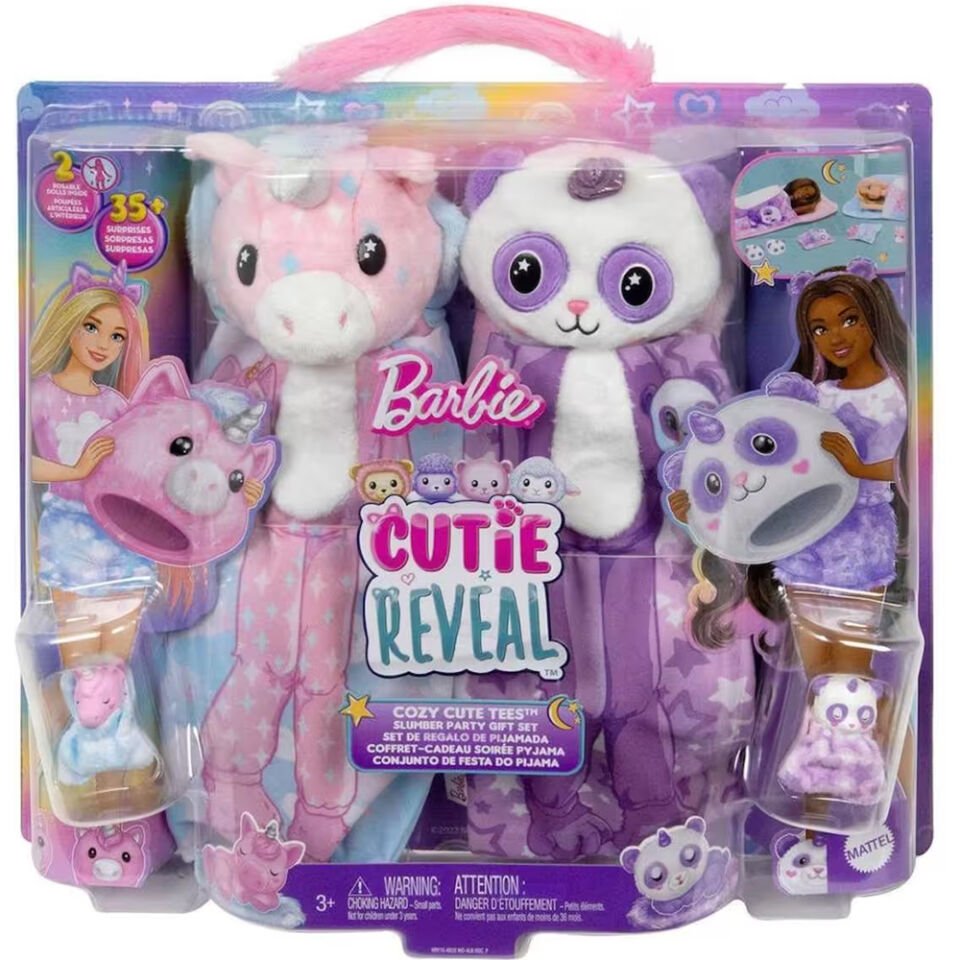 Barbie Cutie Reveal Pijama Partisi İkili Set