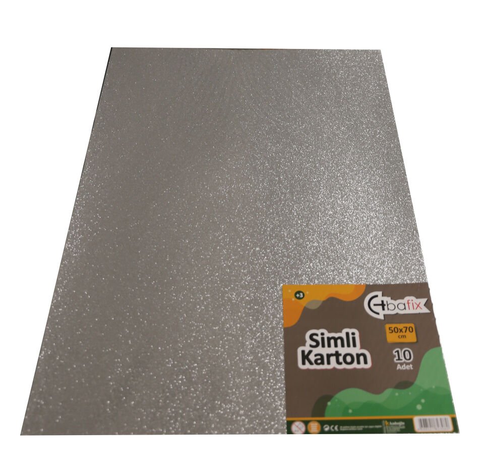 Bafix Simli Karton 50x70 Gümüş (Silver)
