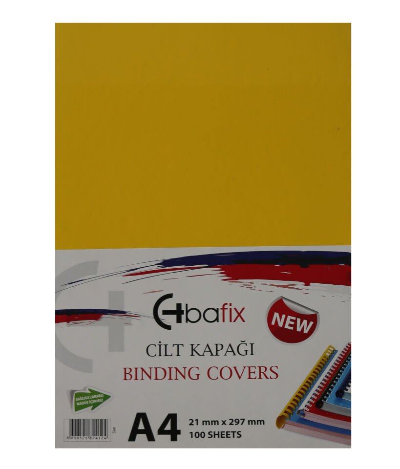 Bafix Cilt Kapağı Plastik Opak A4 160 MIC Sarı