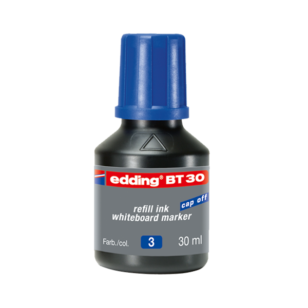 Edding Tahta Kalem Mürekkebi Damlalıklı 30 ML Mavi BT30