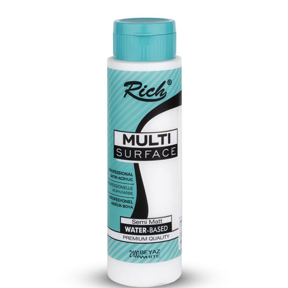 Rich Akrilik Boya Multi Surface 500 CC Beyaz 2100