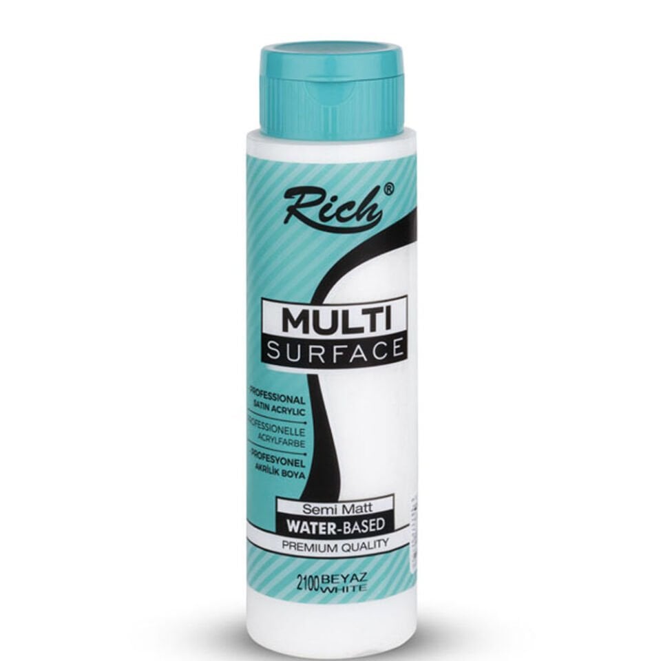 Rich Akrilik Boya Multi Surface 500 CC Beyaz 2100