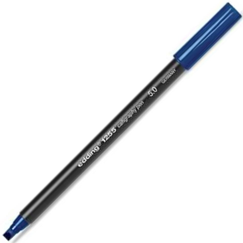Edding Kaligrafi Kalemi Kesik Uçlu 5 MM Mavi 1255