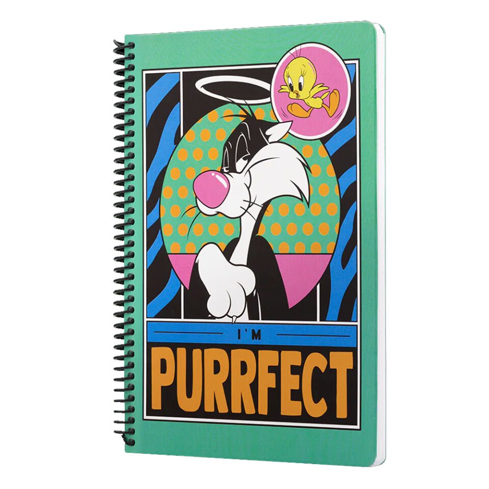 Mabbels Spiralli Defter Looney Tunes Im Perrfect Yeşil 80 YP 17x24 DFT-388630