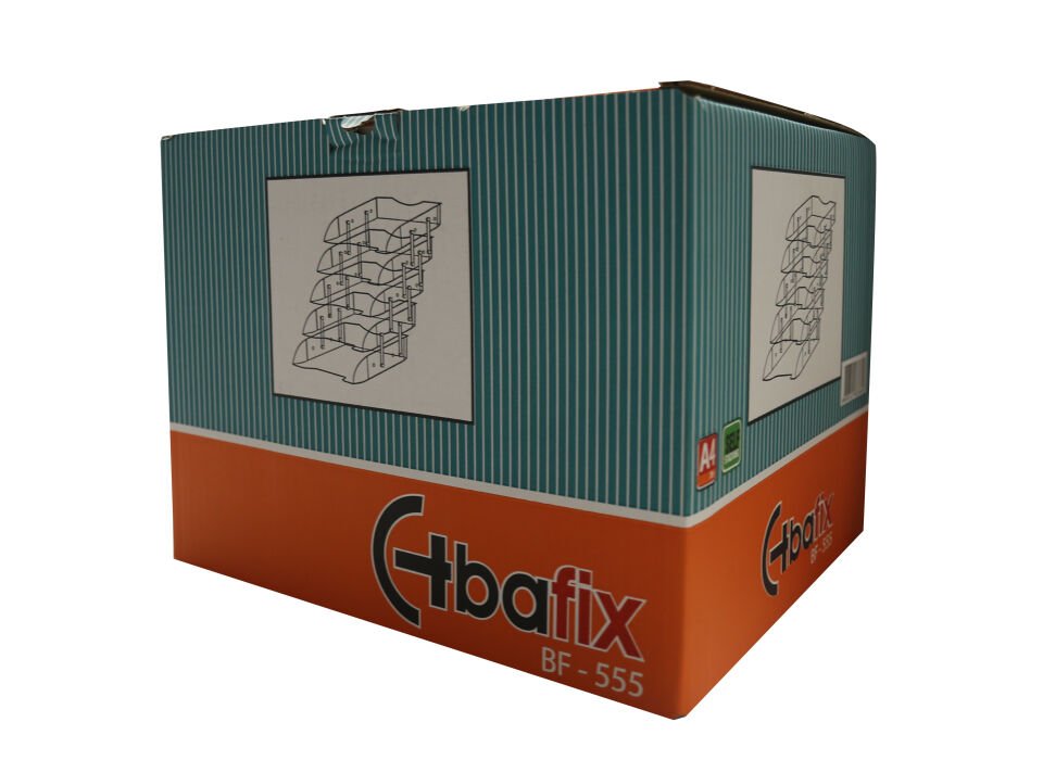 Bafix Evrak Rafı Hareketli Plastik 5 Lİ Şeffaf BFX 555