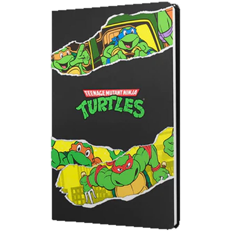 Mabbels Sert Kapak Butik Defter Ninja Turtles Siyah 80 YP 15x21 DFT-388234