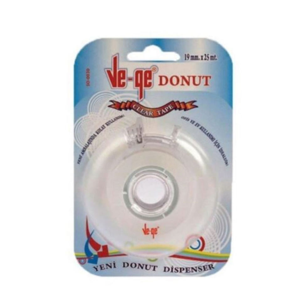 Vege Görünmez Bant 19X25 Kesicili Soft Clear