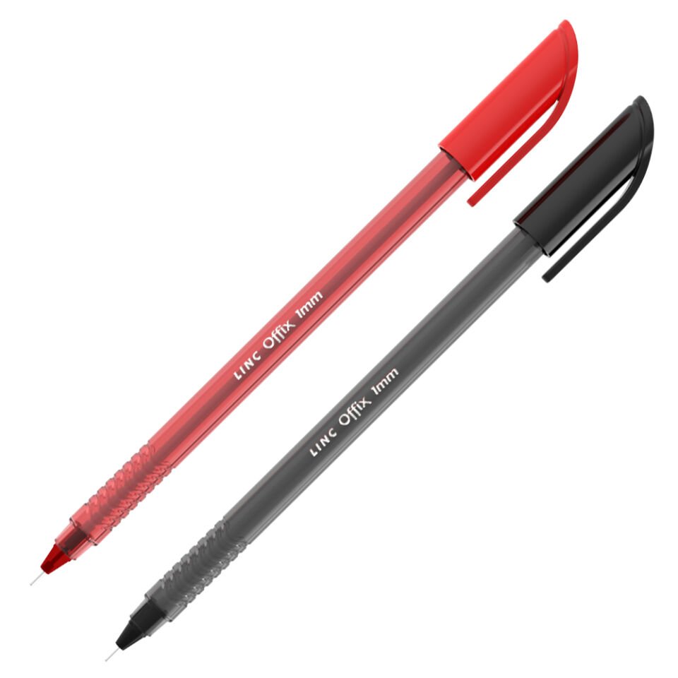 Silka Lınc Offix Tükenmez Kalem 1 MM Kırmızı 50 Lİ