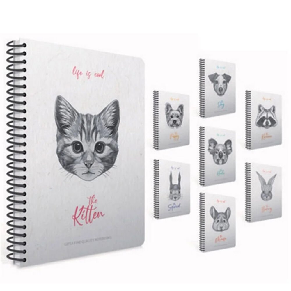 Gıpta Lıfe Is Cool Spiralli Sert Kapak Defter 19x26 120 Yp.Kareli
