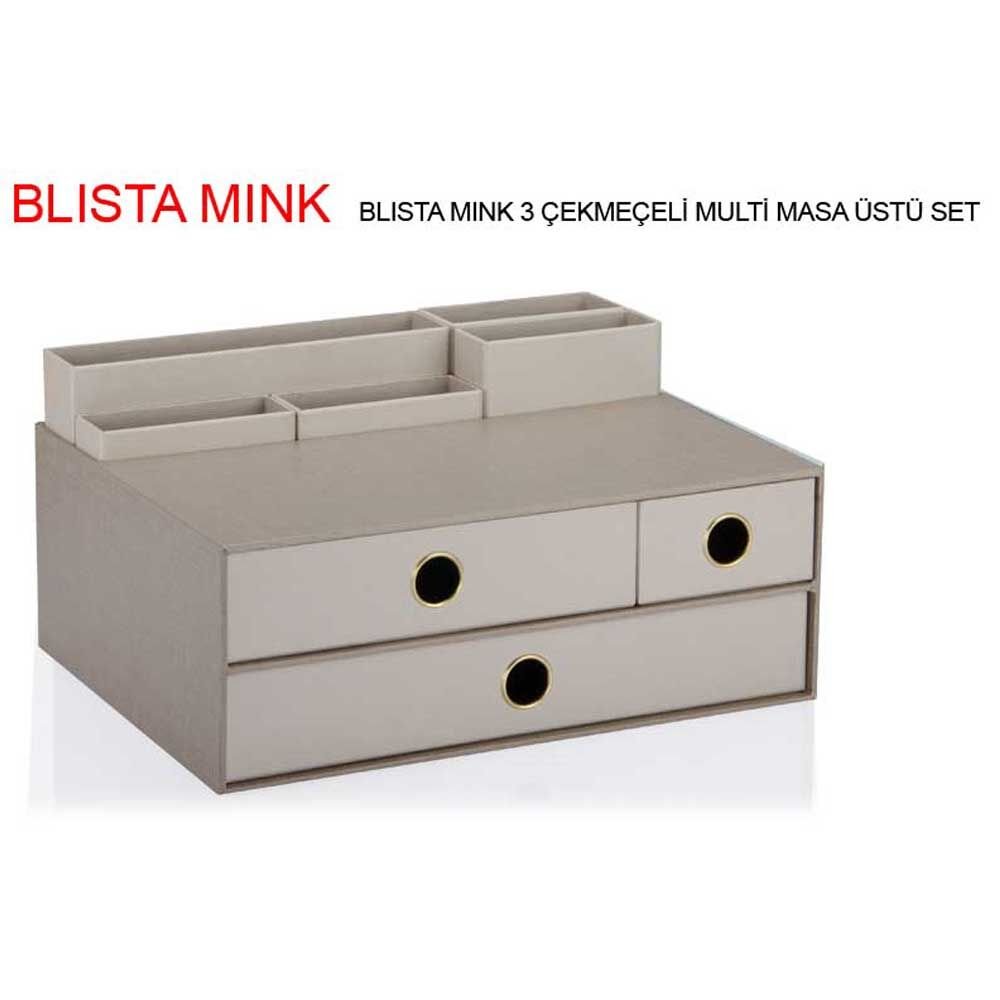 Gıpta Masa Üstü Set Blısta Mınk 3 Çekmeceli Multi