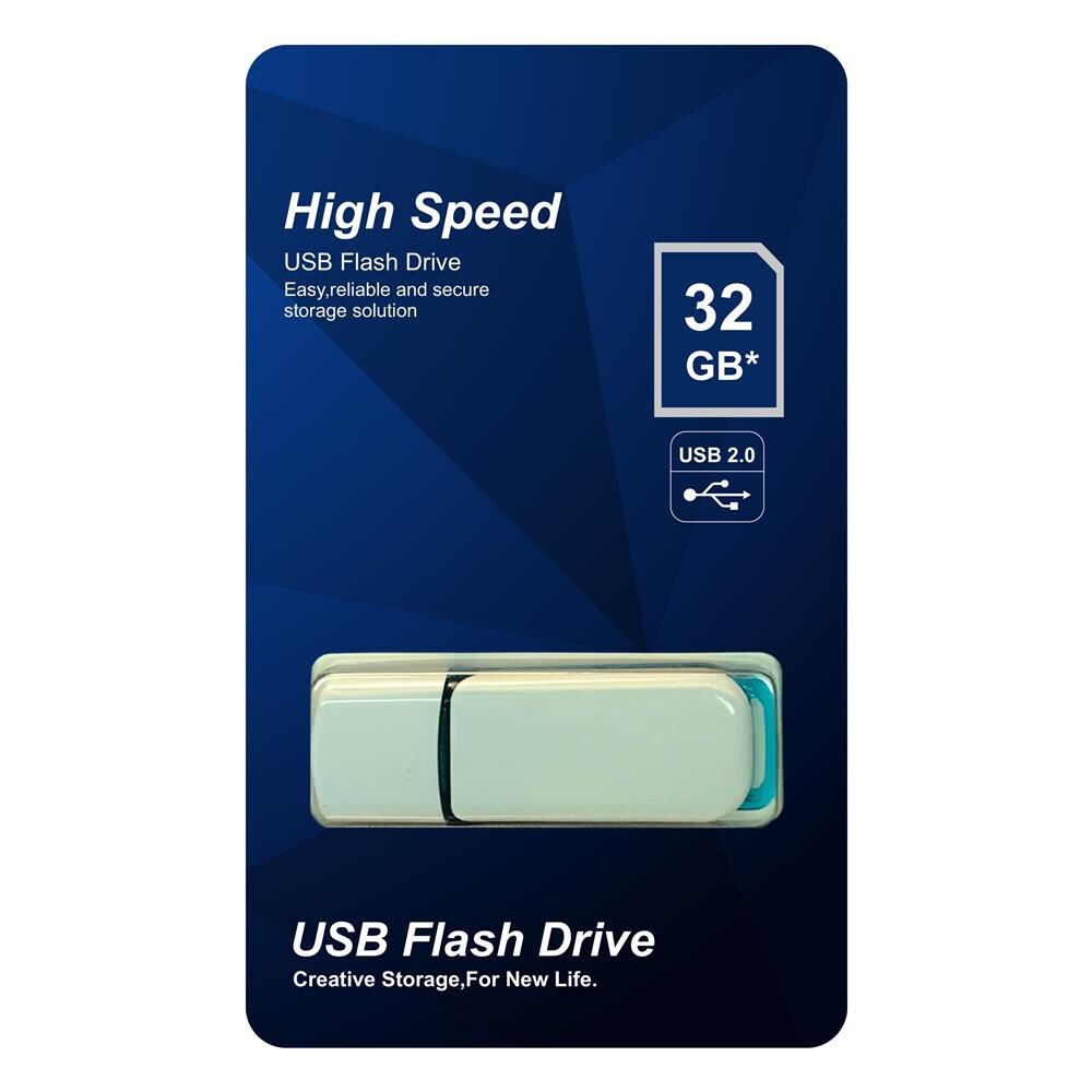 Elba Flash Bellek 32 Gb Plastik Beyaz-Mavi 2.0 Usb