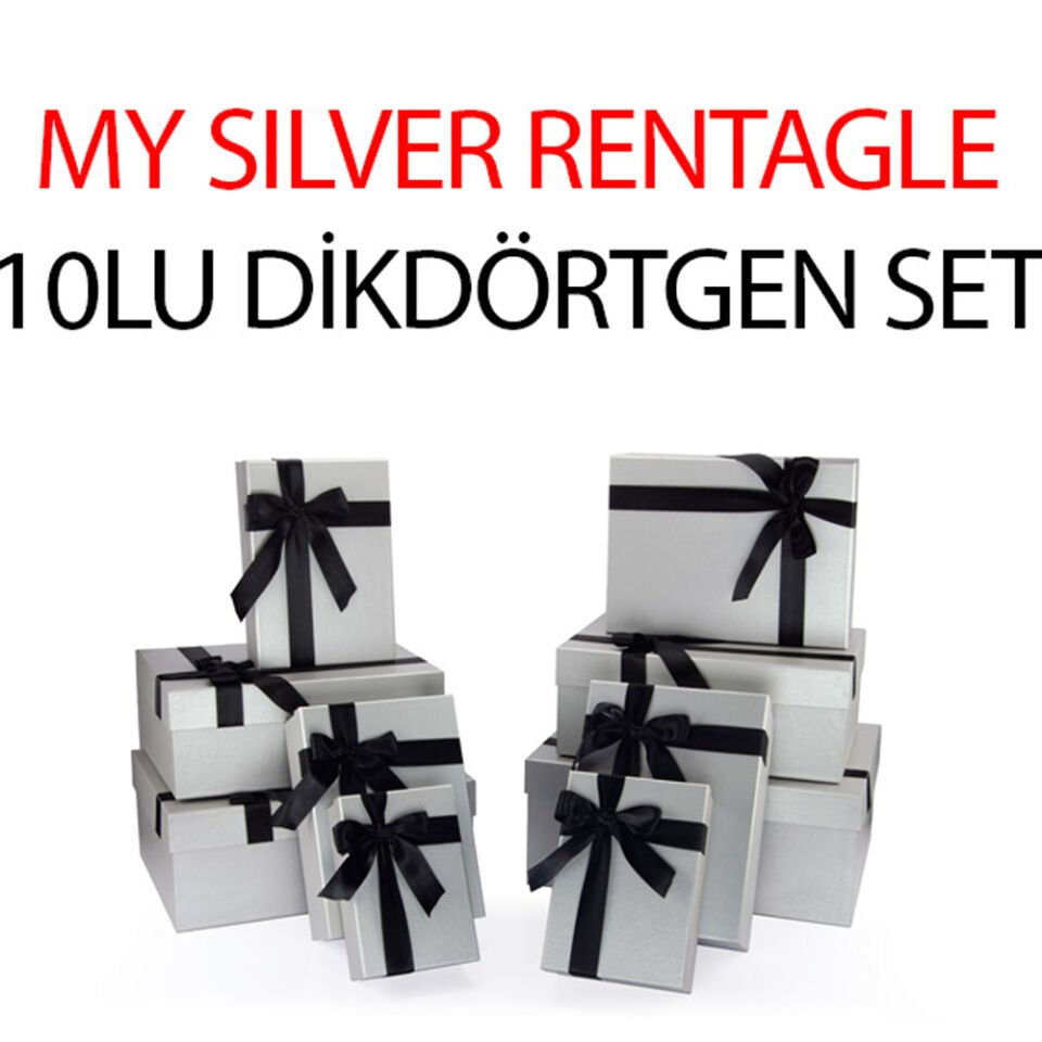 Gıpta My Silver Dikdörtgen 10 Lu Kutu Seti