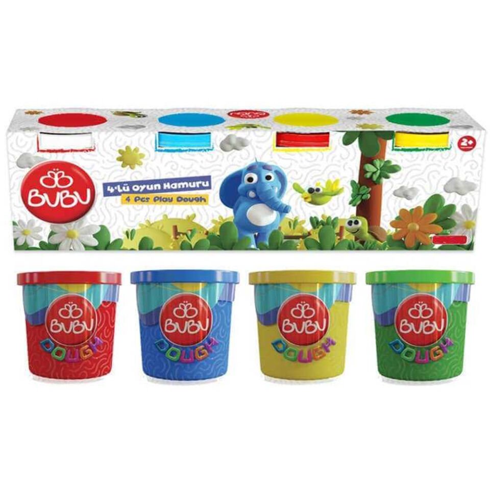 Bu-Bu Oyun Hamuru 4 Lü 4x100 Gr BUBU-OH0039