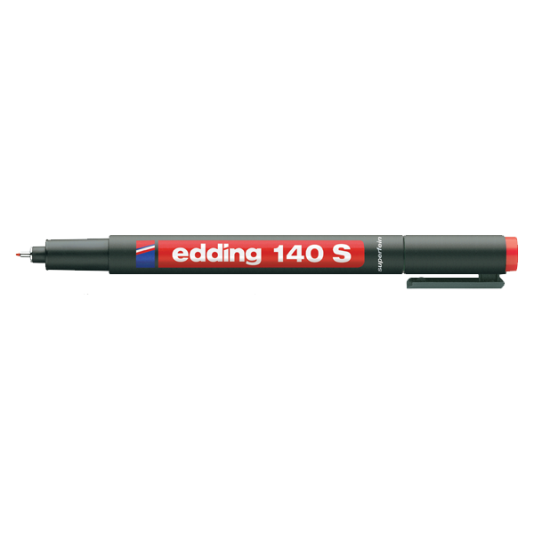 Edding Asetat Kalemi Permanent S Seri 0.3 MM Kırmızı 140 S
