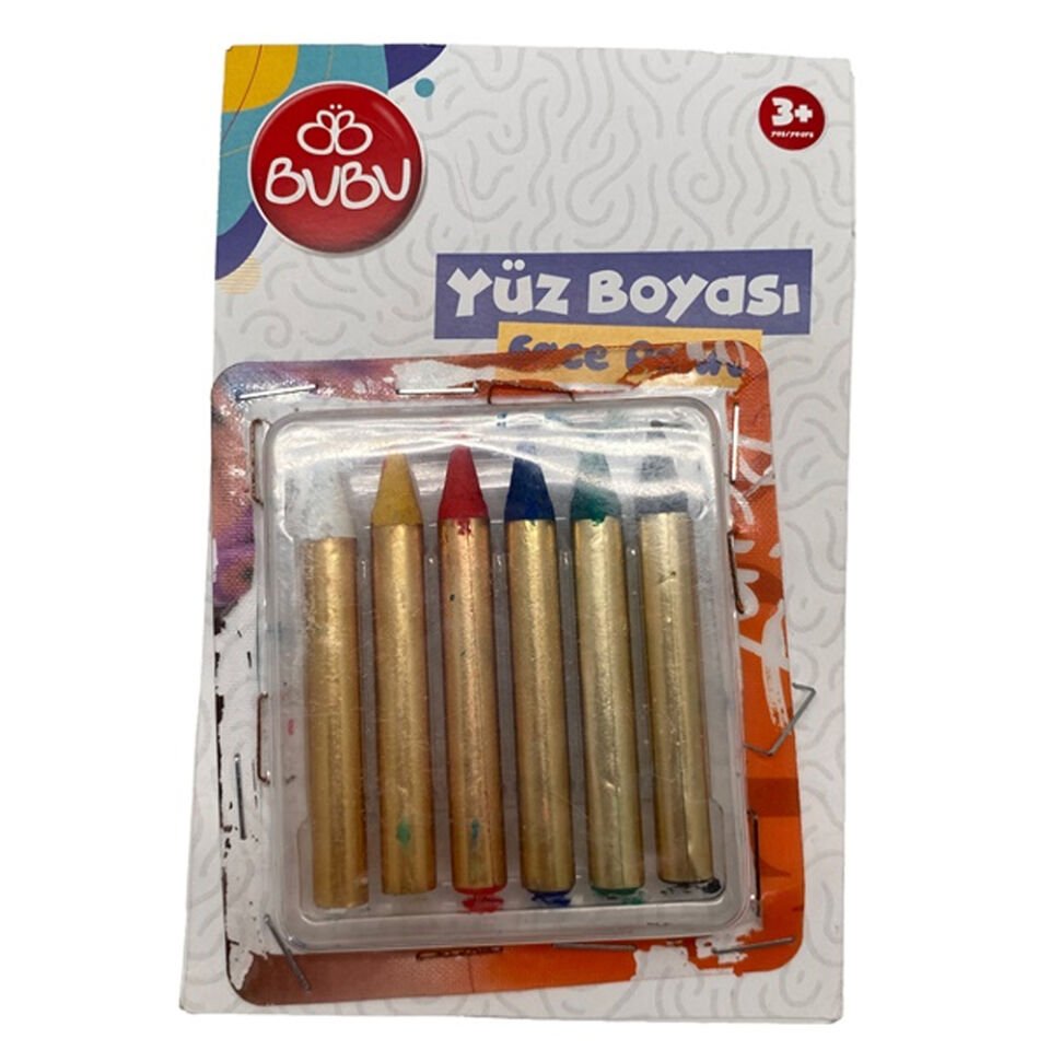 Bu-Bu Yüz Boyası 6 Renk BUBU-YUZ001