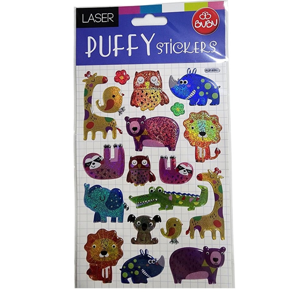 Bu-Bu Damla Stıckers Karışık Hayvanlar BUBU-PUF-6207