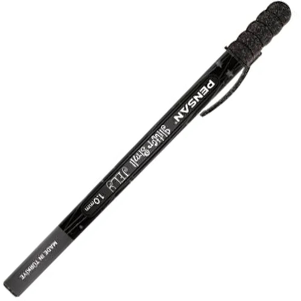 Pensan Jel Kalem Jely 1.0 MM Glıtter Simli Siyah 2800